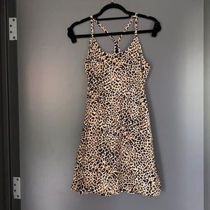 Outdoor Voices leopard print exercise dress size medium